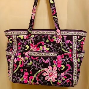 Vera Bradley Get Carried Away Tote in Purple Punch